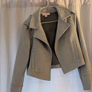Women's Philosophy Sage Green Suede Jacket